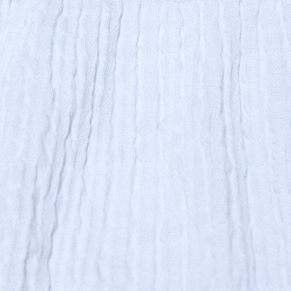 Crinckled Fabric Top With Frills White