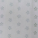 Schiffli Dress A Line Solid With Frill Sleeves Green-2