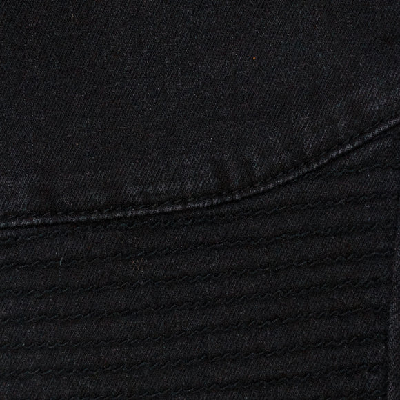 Black Slim Fit Biker Jeans