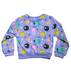 Lilac Aop Sweatshirts - 0