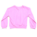 Fuchsia Placement Print Sweatshirts-3