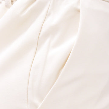 White Button Down Wide Leg Cargo - 0