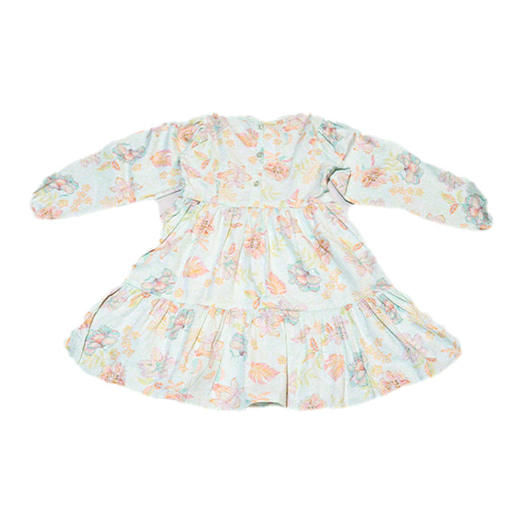 Mint Full Sleeve Poplin Dress