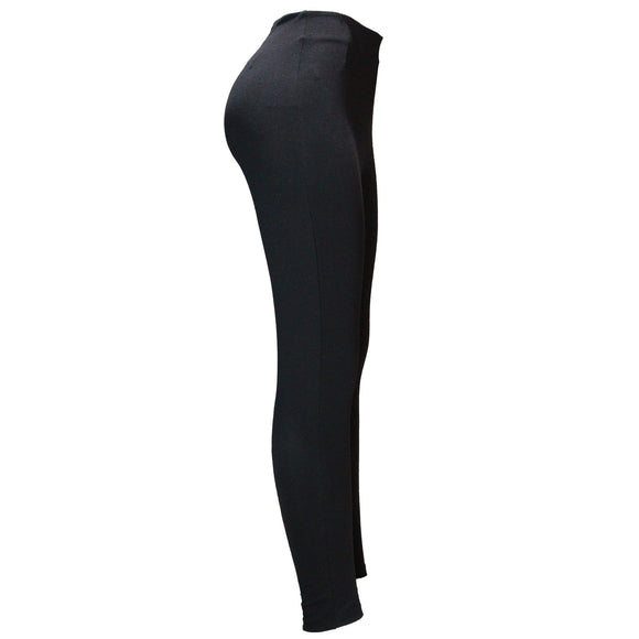 Black Lurex Lined Ponte Legging