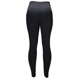 Black Lurex Lined Ponte Legging - 0