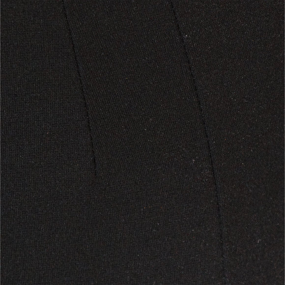 Black Single Button Dart Ponte Legging