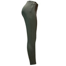 Olive Single Button Dart Ponte Legging-3