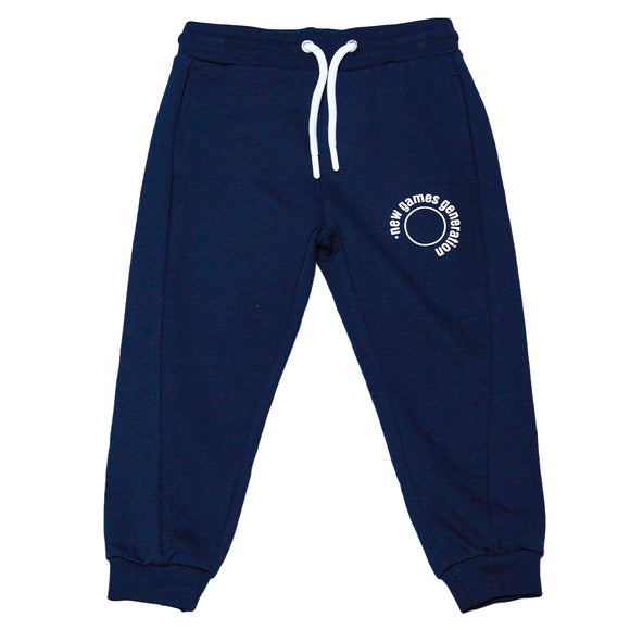 Navy Jogpant With Print