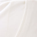 White Flare Leg Bottom Raw Edge Trouser-2