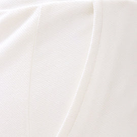 White Flare Leg Bottom Raw Edge Trouser - 0