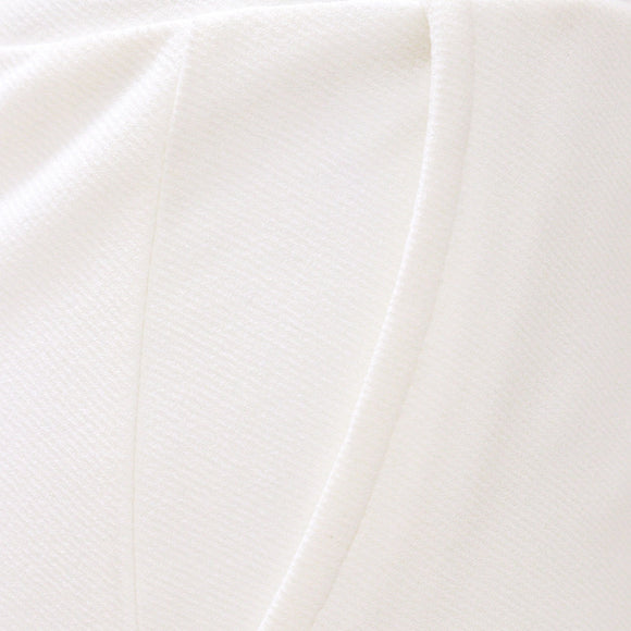 White Flare Leg Bottom Raw Edge Trouser