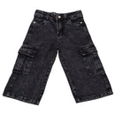 Black Acid Wash Cargo-1