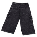 Black Acid Wash Cargo-2