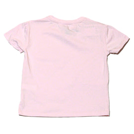 Pink S S Schiffli Heart Pacth T Shirt - 0