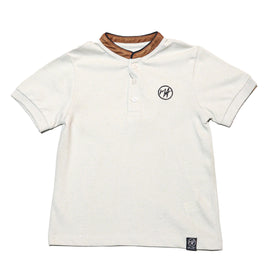 Lt Green Mandarin Collar Polo