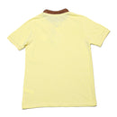 Lt Yellow Mandarin Collar Polo-2