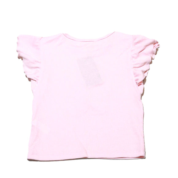 Peach Beads 3D Applique Work Tshirt