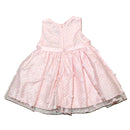 Pink Mesh All Over Embroidery Dress-2