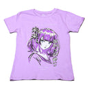Purple Graphic T Shirts-1