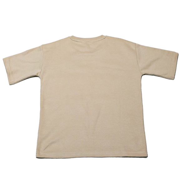 Beige Oversize Sequins Top