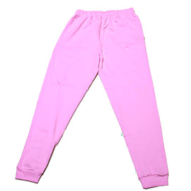 Pink Basic Print Track Pants - 0