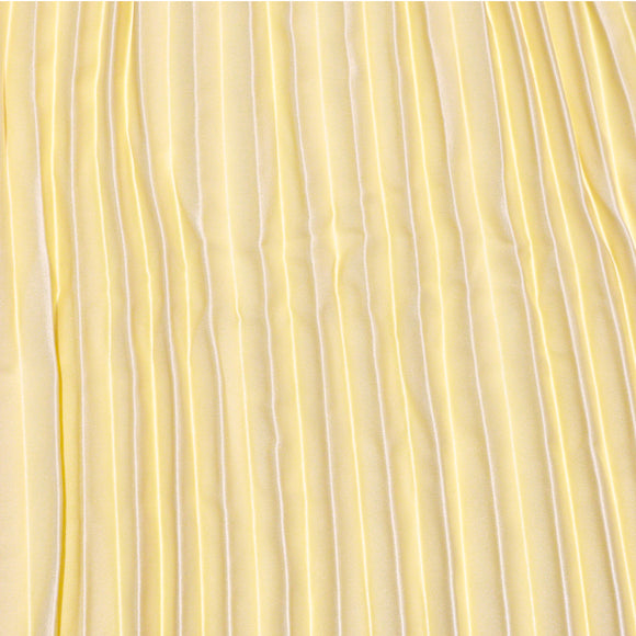 Yellow Pleated Skirts W Lace On