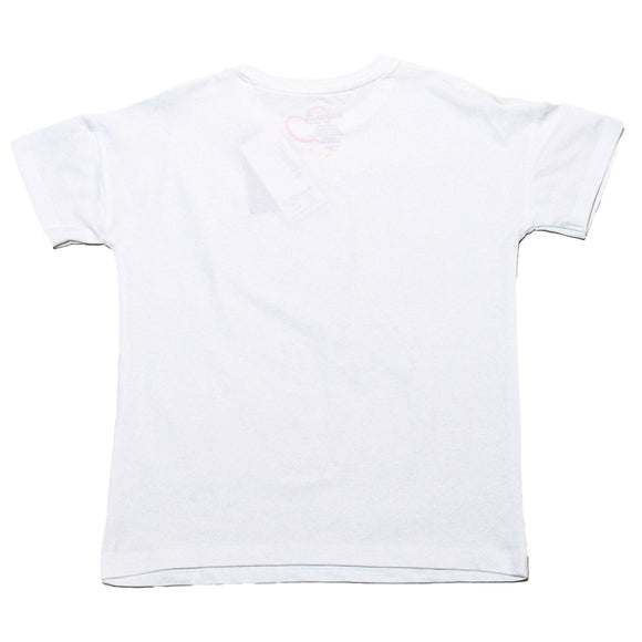 White Drop Shoulder Top With Embellishement