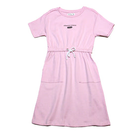 Pink Sporty Knitted Dress