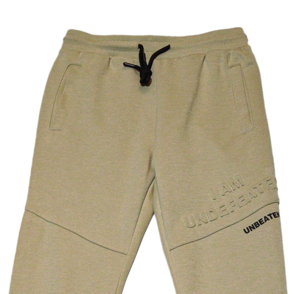 Beige Emboss Active Pants
