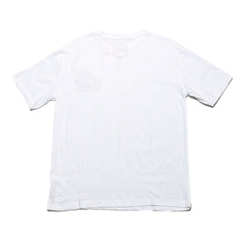 White Oversize Racer Embroidery Tee - 0