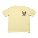 Yellow Oversize Tiger Face Embroidery Tee-1