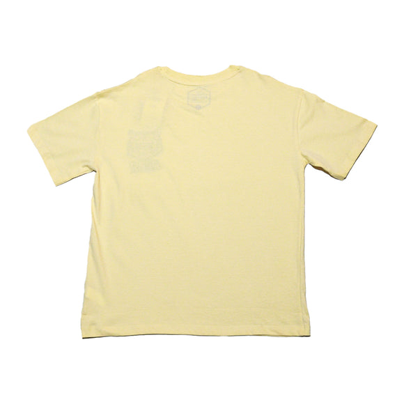 Yellow Oversize Tiger Face Embroidery Tee