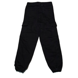 Black Pull On Jogger Cargo Jeans - 0