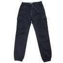 Black Pullon Cargo Casual Trouser Black-1
