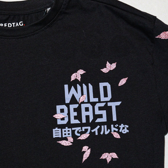 Black Wild Beast Oversize Tee