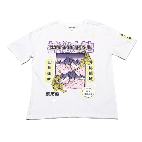 White Mythical Oversize Tee