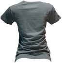 Dark Green Short Sleeve V Neck T Shirt-2