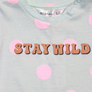 Aqua Polka Dot T Shirt-3