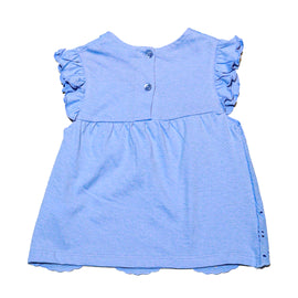 Blue Schiffly Blouse - 0