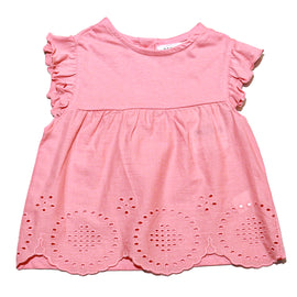 Peach Schiffly Blouse