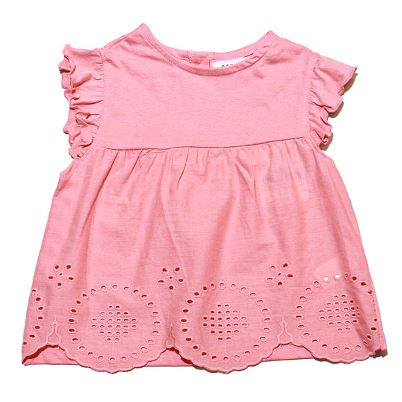 Peach Schiffly Blouse