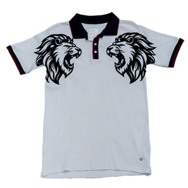 Beige Animal Flock Print Polo Beige