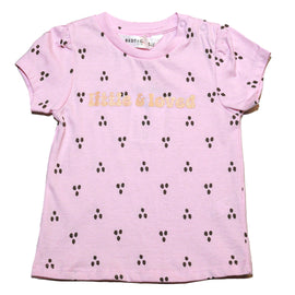 Pink Paw All Over Print T Shirt