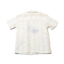 Cream Oversized Shirt With Shorts Set-4