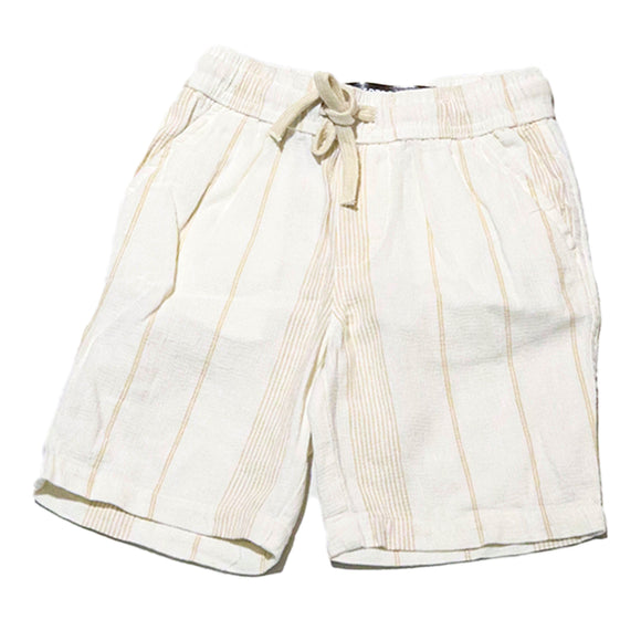 Cream Oversized Shirt With Shorts Set