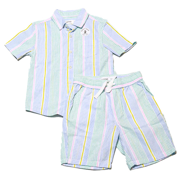 Blue Shirt With Shorts