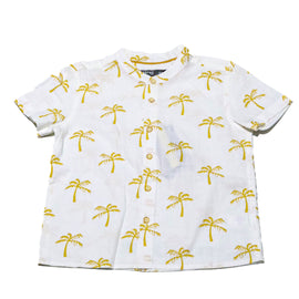 White Mandarin Collar TShirt