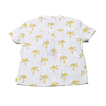 White Mandarin Collar TShirt REDTAG
