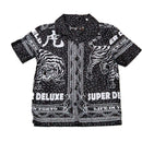 Black Placement Print Shirt-1