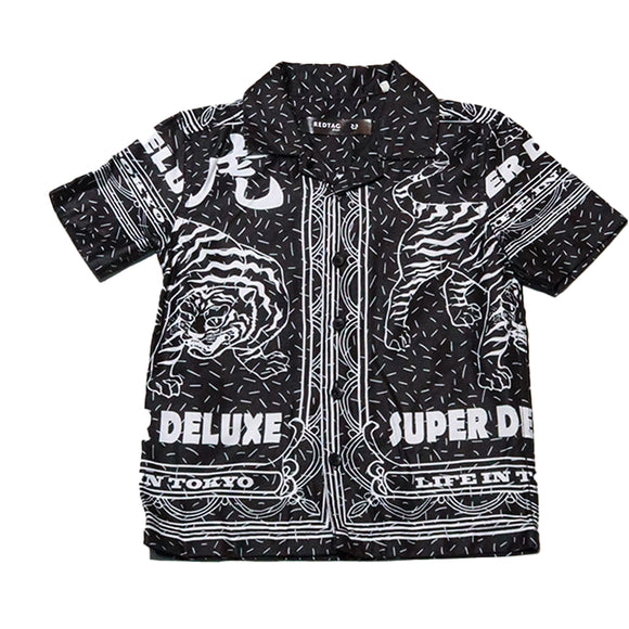 Black Placement Print Shirt